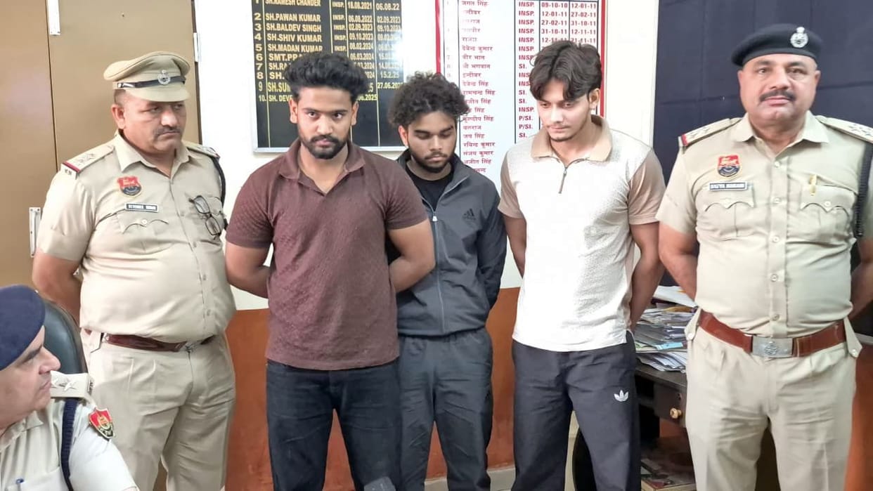 The uncle-nephew duo was attacked over a land dispute; the three accused were taken on one-day remand.