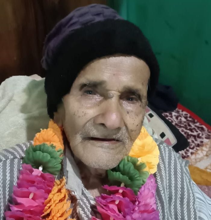 British-era teacher Prahlad Singh Adhikari is no more.