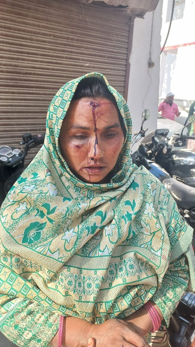 Woman and child attacked with sharp weapons