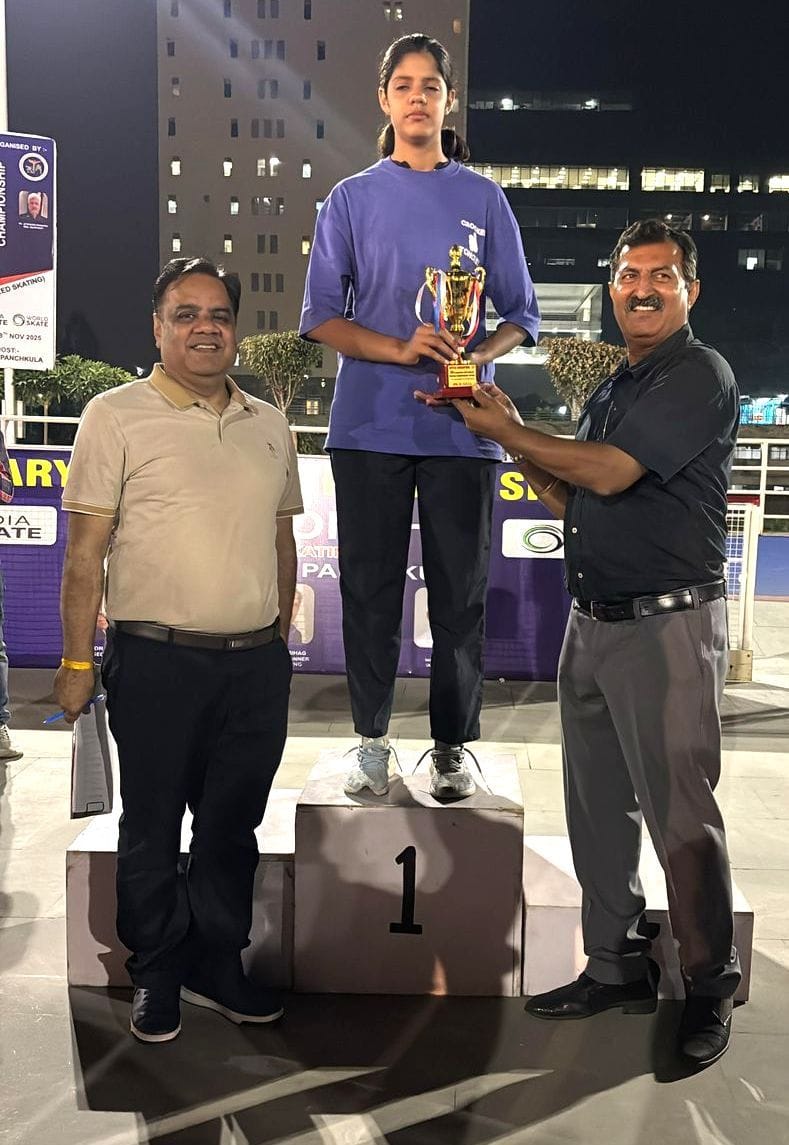 Agrima tops state-level roller skating competition
