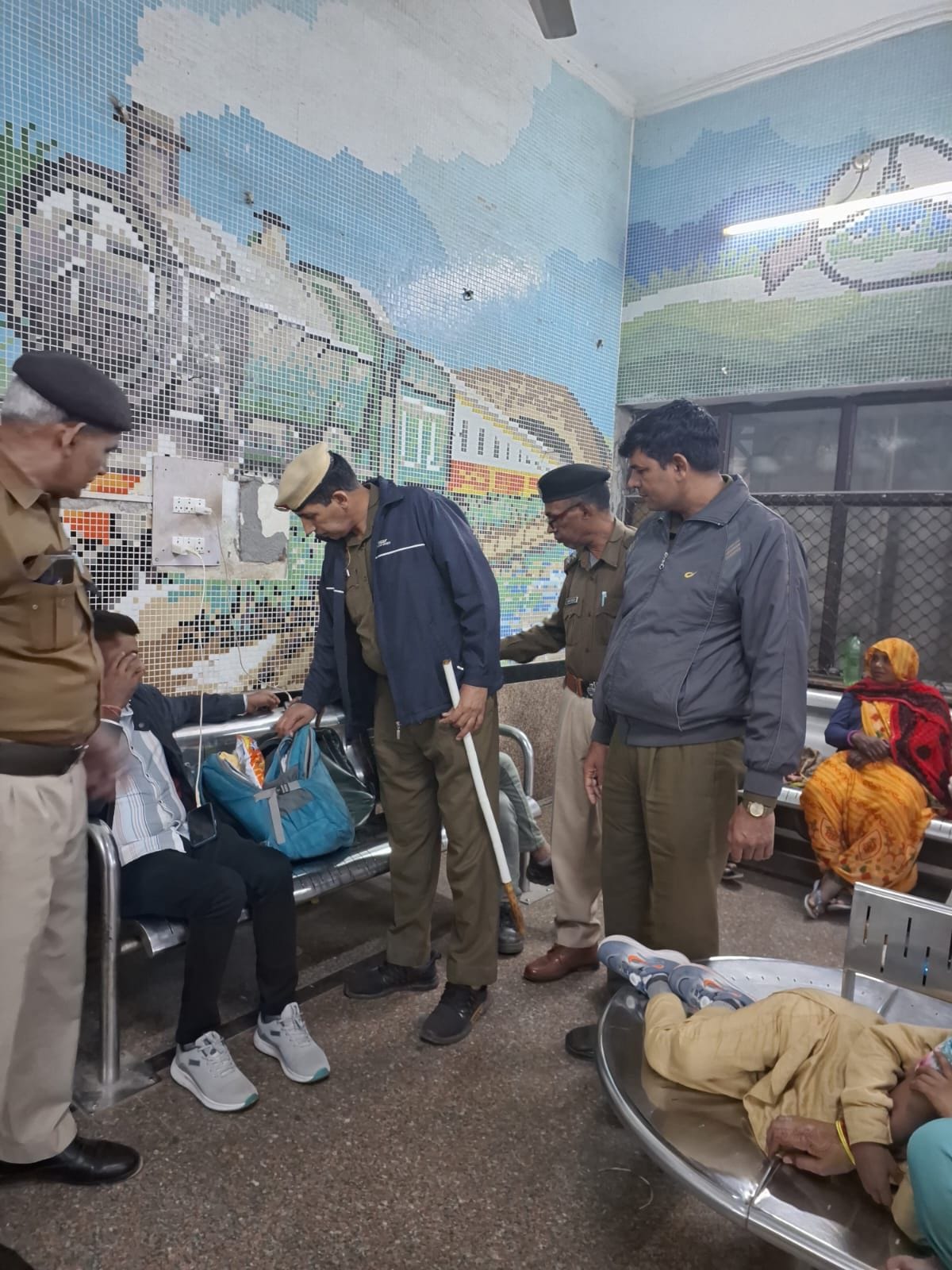 Police are on alert following the Delhi bombings, conducting checks late into the night.