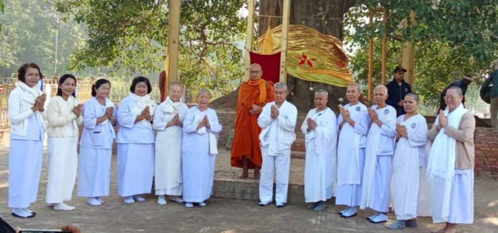 Traditional worship of the Bodhi tree