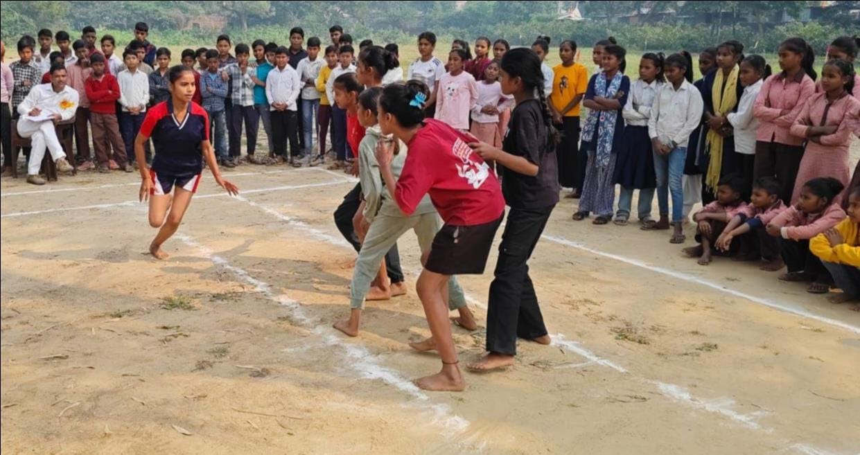 Beri Dhangar's teams won in the primary and junior category kabaddi.