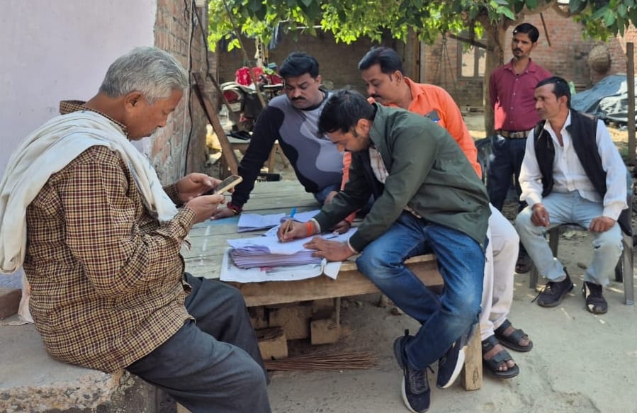 SIR: BLOs went door to door and got forms filled.