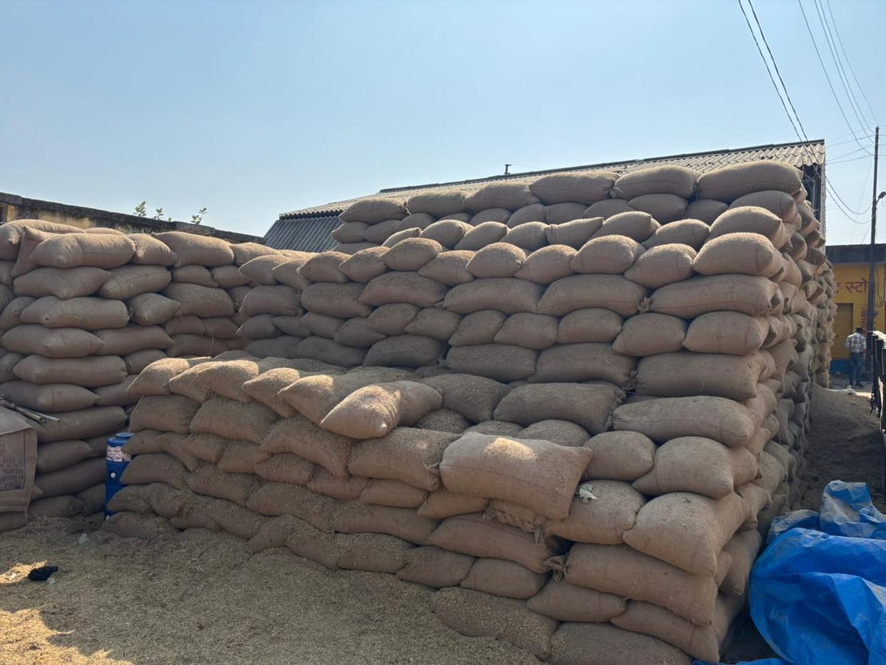 Paddy is not being lifted from the purchasing centers, weighing process has slowed down.