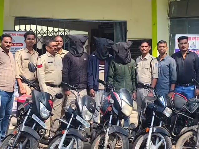 Mandla News: Police Bust Bike Theft Gang, Seize Seven Motorcycles and Detain Three Youths