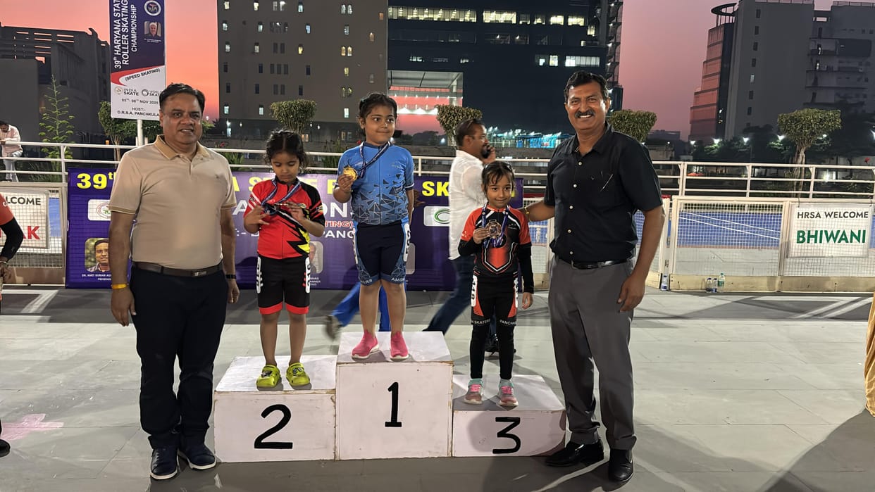 Ditya Jolly won two gold medals in roller skating