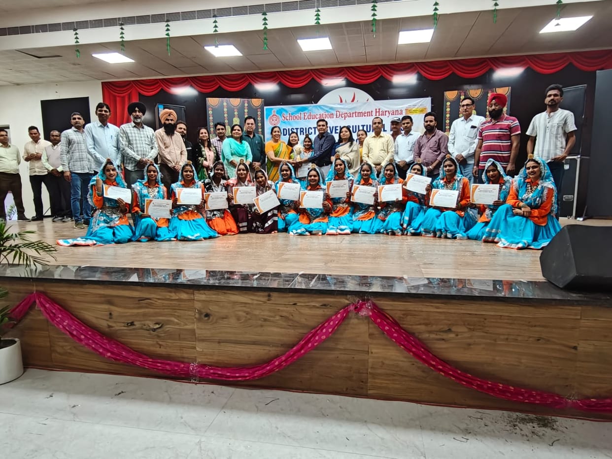 Nathusari School overall winner in district level cultural festival