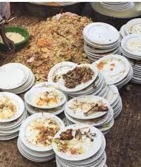 The huge wastage of food at weddings