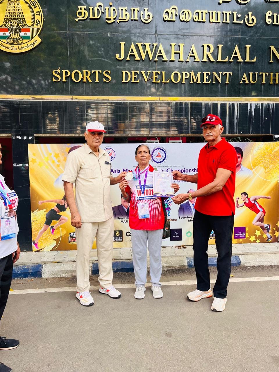 Dadri athletes shine at the Masters Athletics Championships