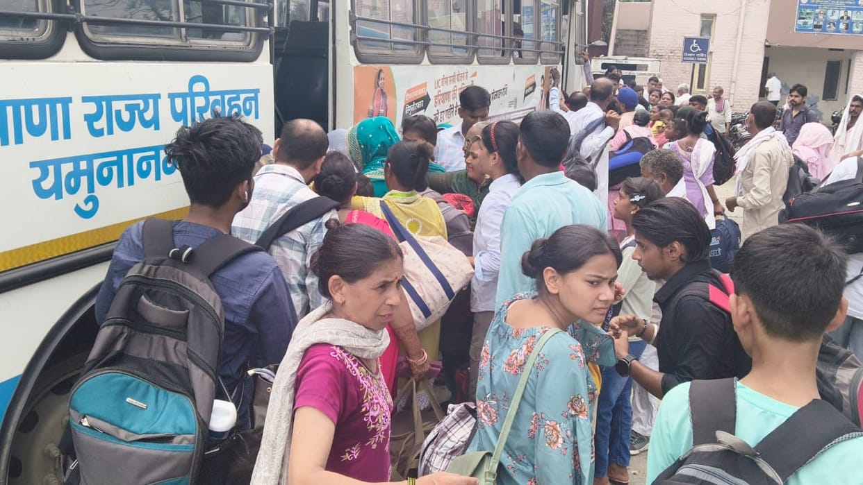 Private buses are not running near roadways, students are suffering the consequences