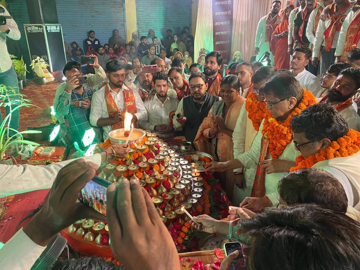 Devotees showed faith and enthusiasm in the awakening of Mother Bhagwati.