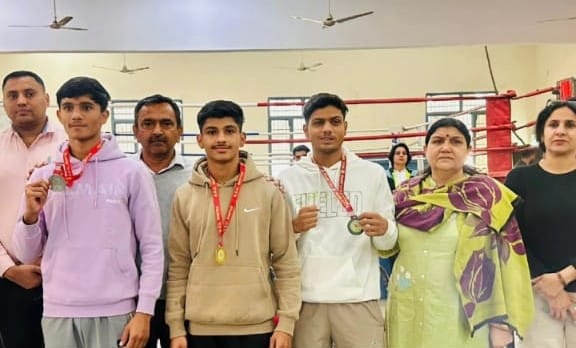 Jhajjar boxers won 2 gold, 2 silver medals
