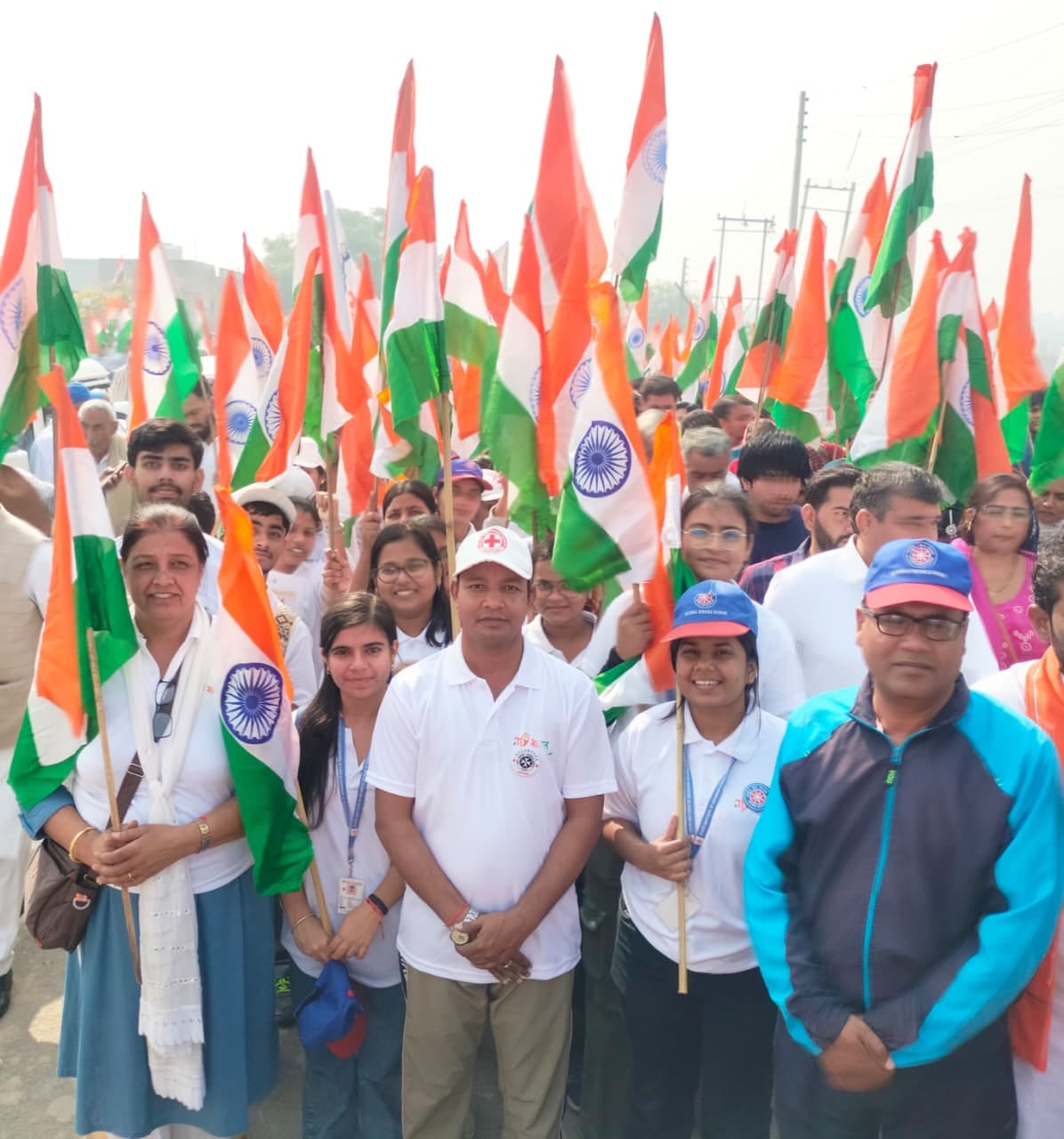 Volunteers took part in the walk