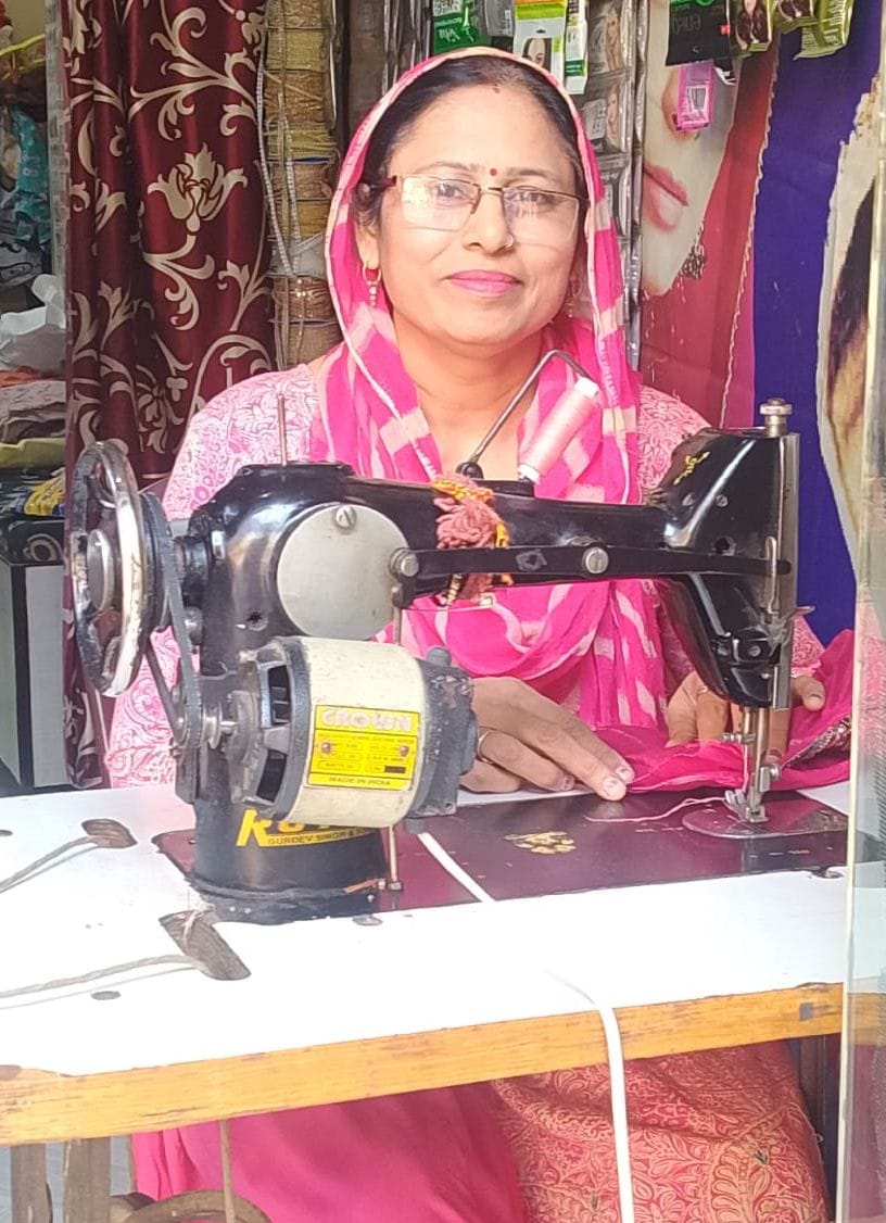 Sudesh used to be scared of machines, now she has made a name for herself with them.
