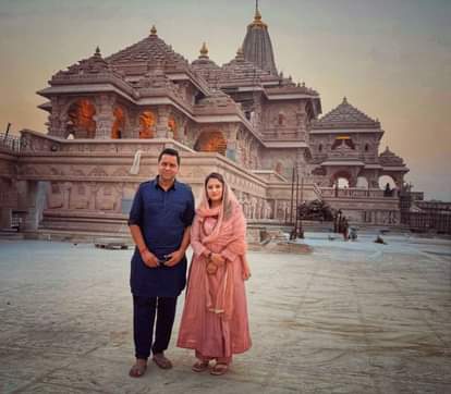 Former cricketer Aakash Chopra visited Ramlala