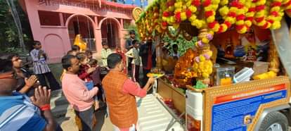 Siddharthnagar News : Chariot of Gayatri Shaktipeeth inaugurated