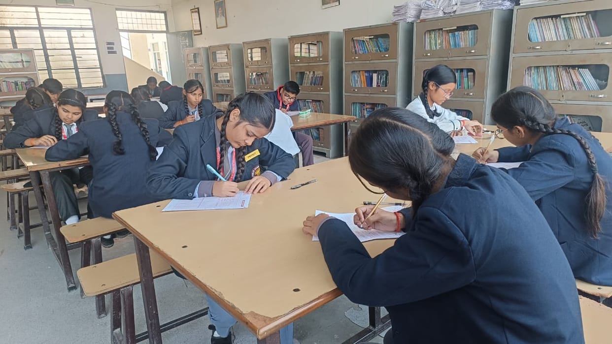 33 students appeared in the National Olympiad examination