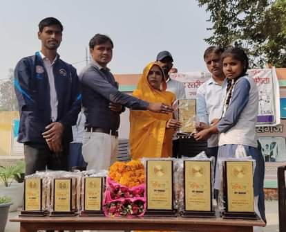 Prashant was first in the 200 meter race