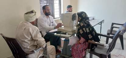 Eyes of 120 people were examined in the camp