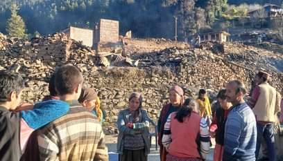 Their homes were destroyed in a massive fire; they were first built for the gods.