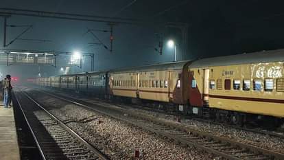 Railway track breaks, three trains stranded at station