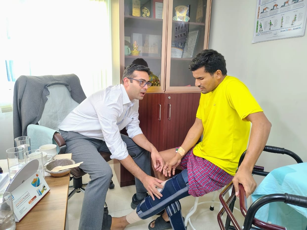 The implant will dissolve in the body and strengthen the ligament.