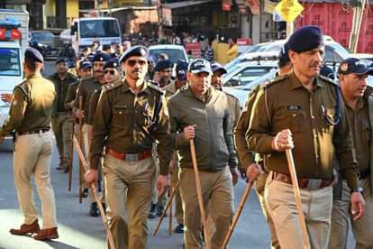 Security agencies alert in Pithoragarh district, flag march taken out