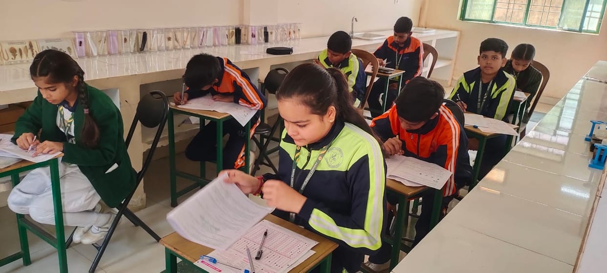 Students showed enthusiasm in the Olympiad