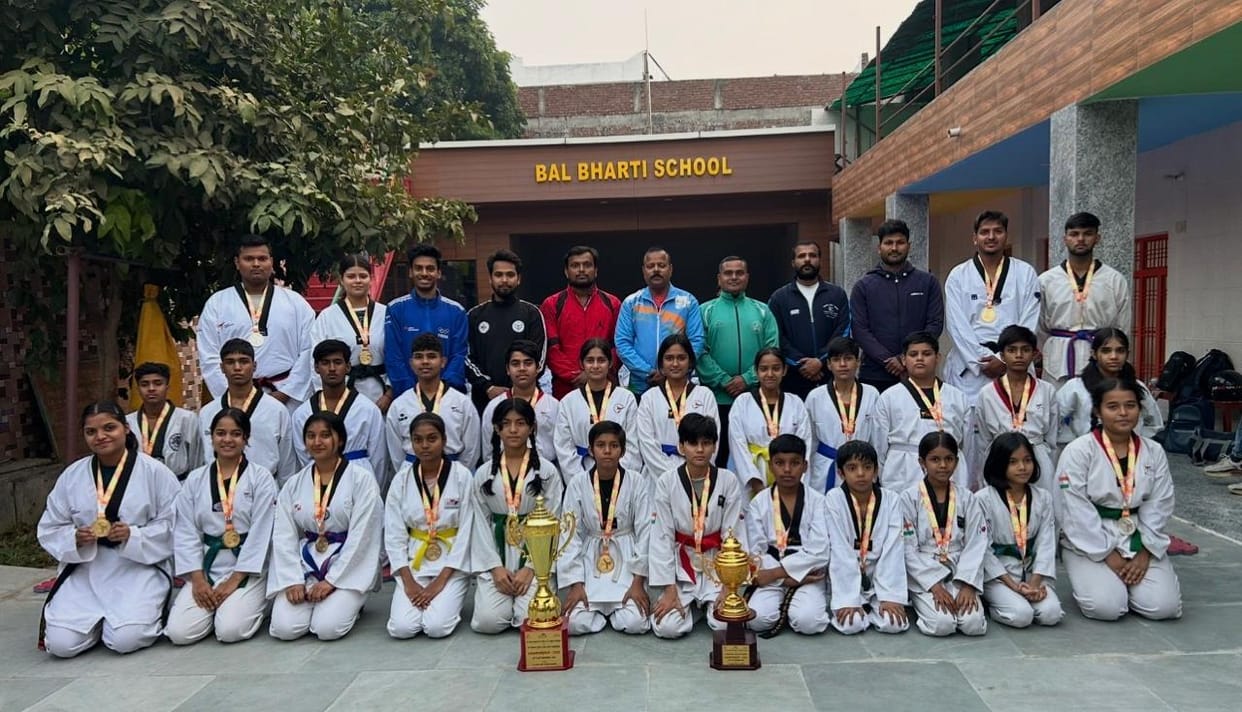 Agra became the runner-up in the state Taekwondo competition by winning 35 medals.