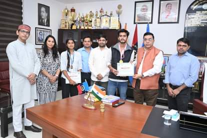 Sanyam won the gold medal in the tug of war competition.