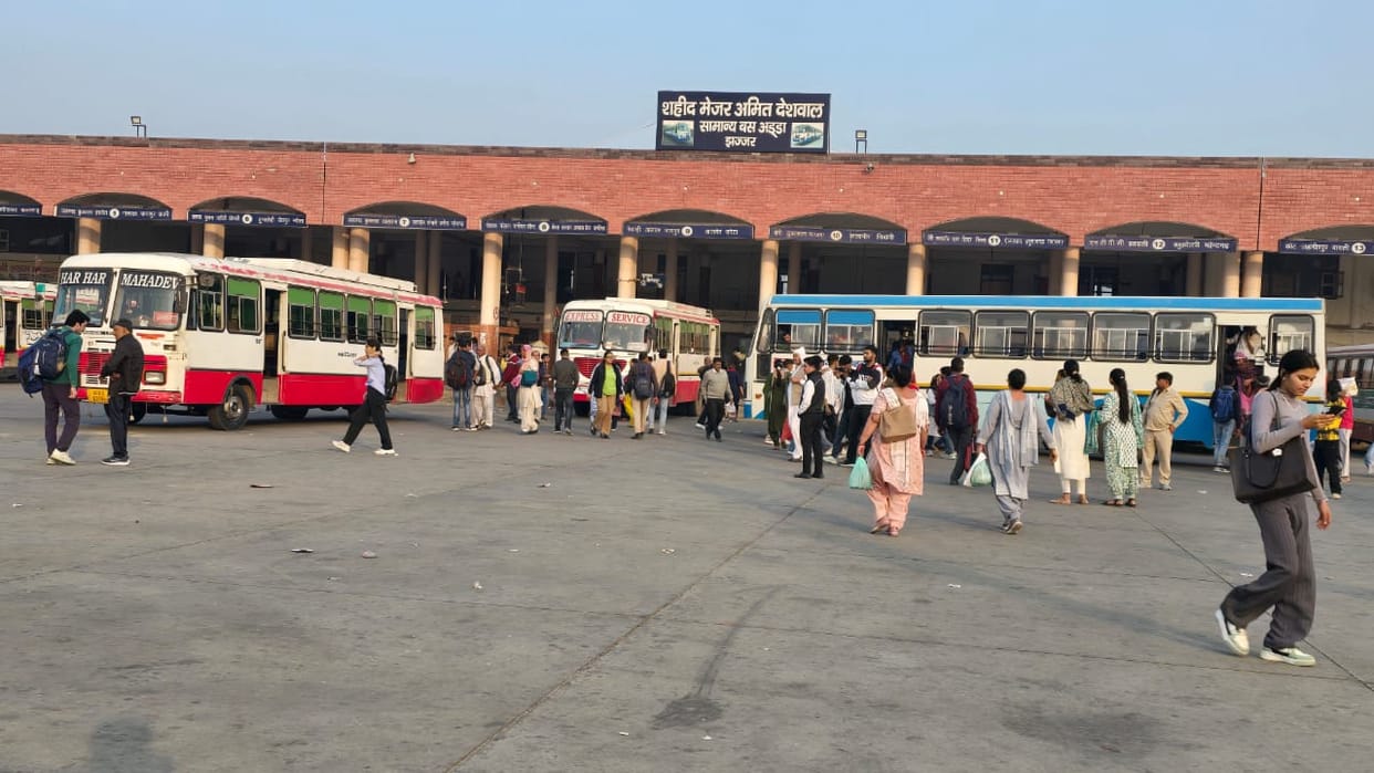 College going girls in Gochhi and Sheriya villages got roadways bus facility.