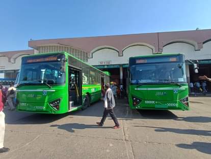 Two electric buses ply for Naraingarh and Kalka