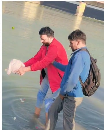 Ujjwal's ashes immersed