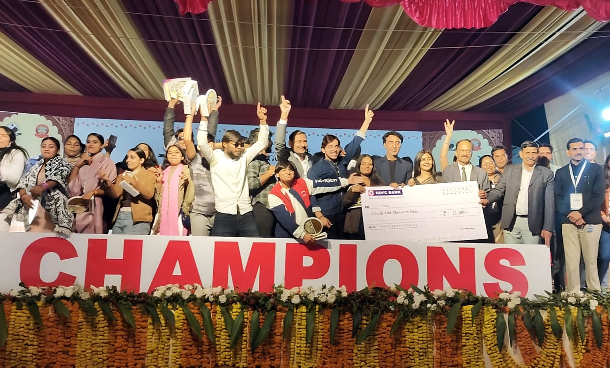 RPS College became the champion in Mahotsav Jhumar