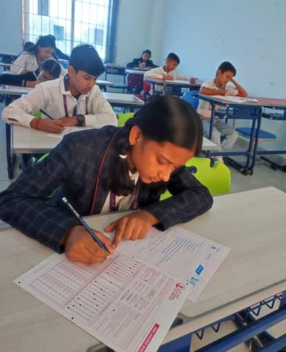 Children showed their talent in the exam