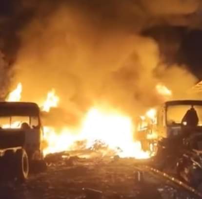 Ajmer News: Massive fire in scrap warehouse, scrap worth lakhs burnt to ashes