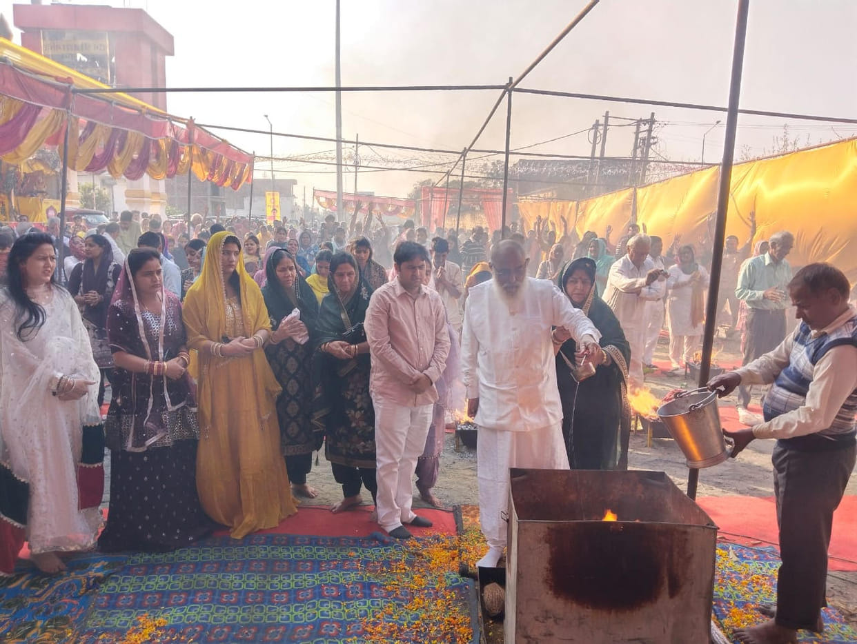 251 Kundiya Omkar Mahayagna on the occasion of Janmotsav-Mahakal-Ashtami Mahaparva, cheers echoed
