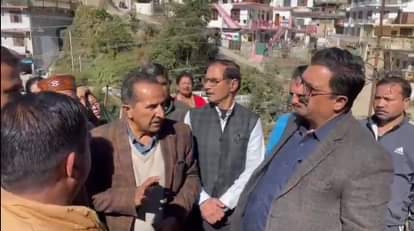 Repair work of the sunken road in New Kathed will start from today.