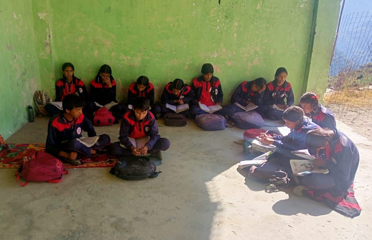 The building of Pashi school damaged in the disaster has not been constructed yet.