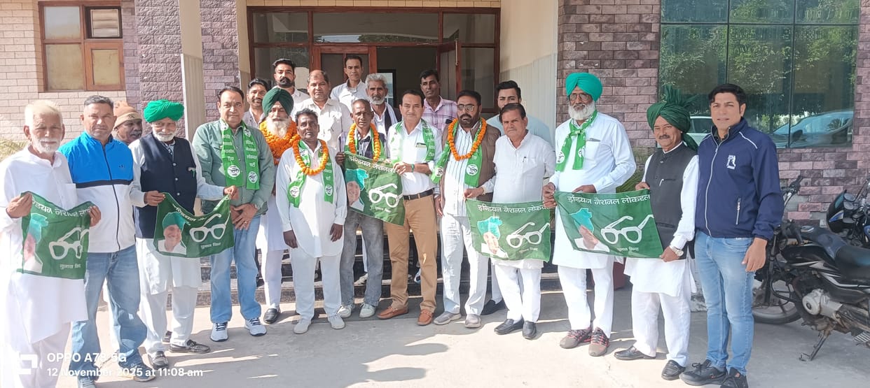 INLD's new office bearers and workers were welcomed
