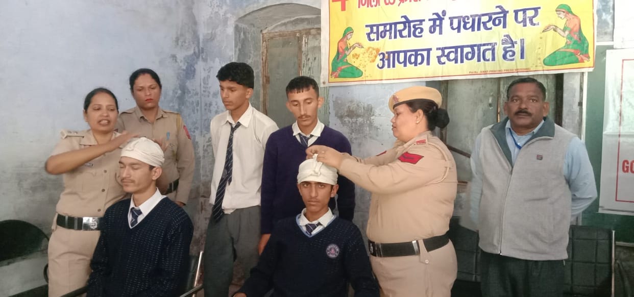 First aid information given to students