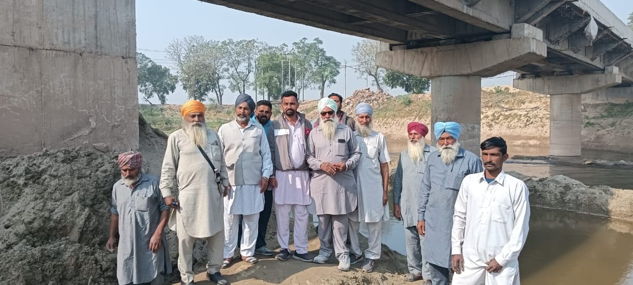 Agreement reached between the Irrigation Department and farmers for the construction of a bridge over the Ghaggar River