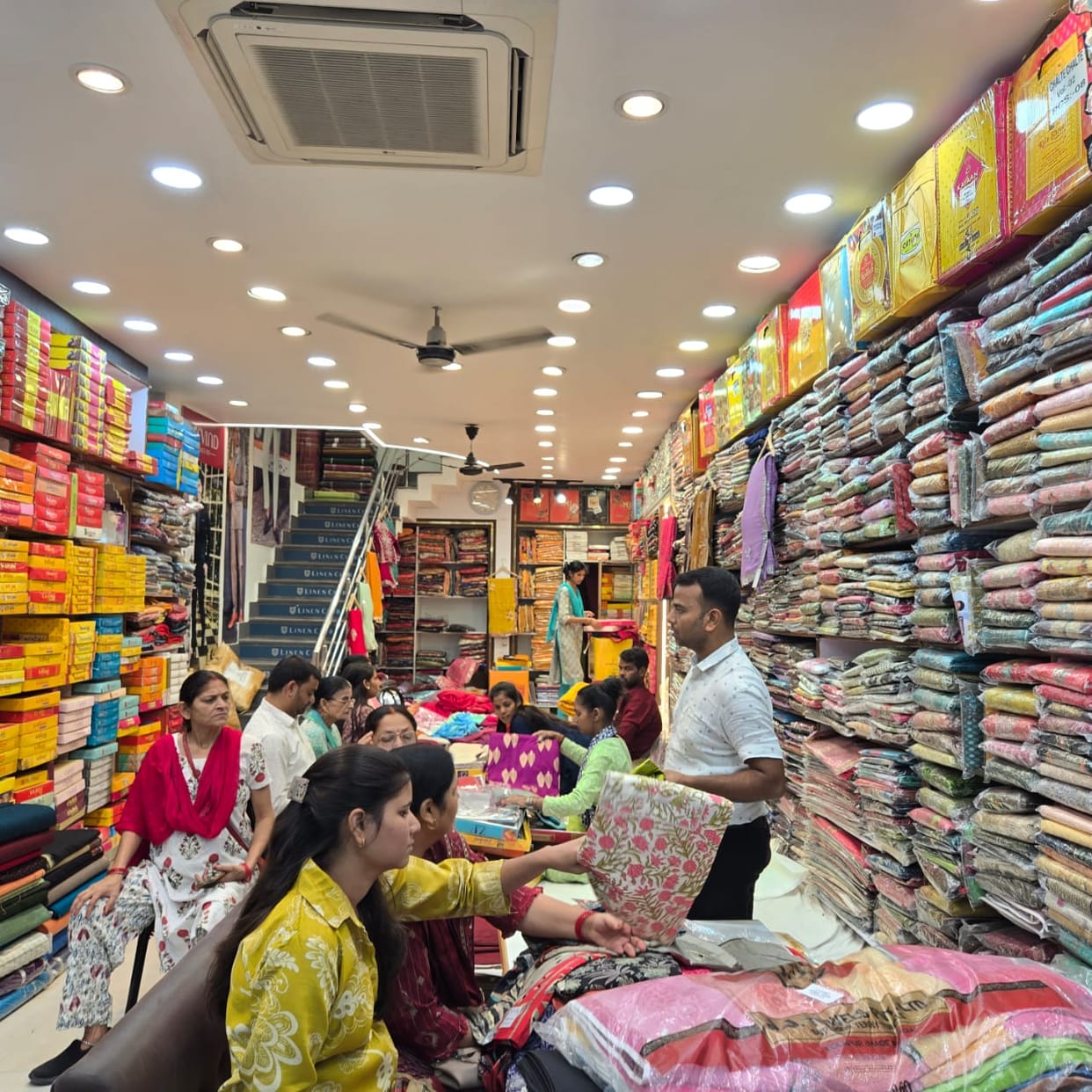 The clothing market is buzzing, with winter weddings bringing a boom in business.