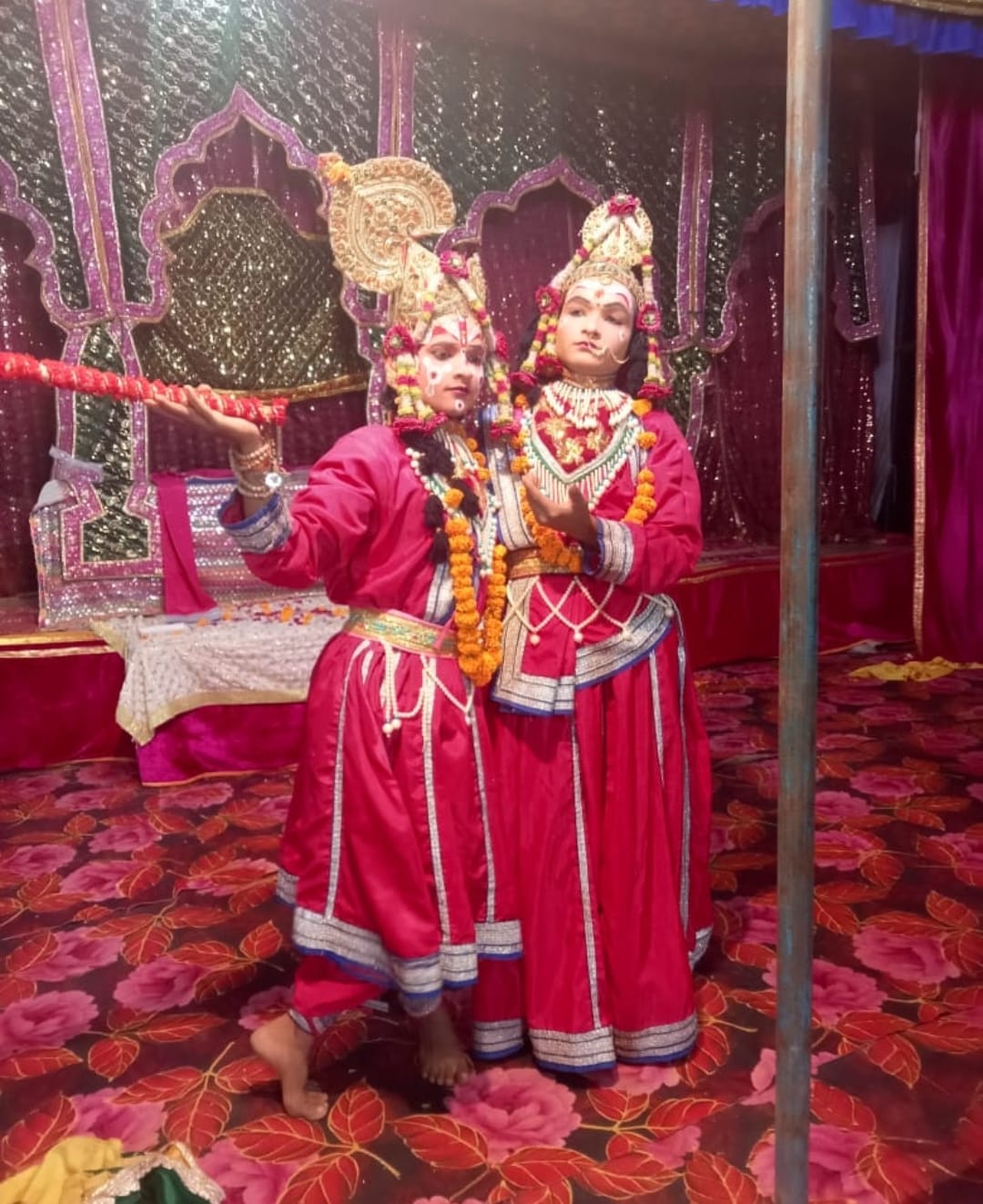 The drama of Ravana's atrocities was staged.