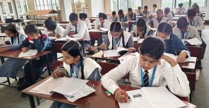 Students showed enthusiasm in the Olympiad examination