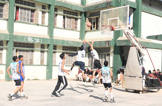 Swami Vivekananda House became the winner in basketball.