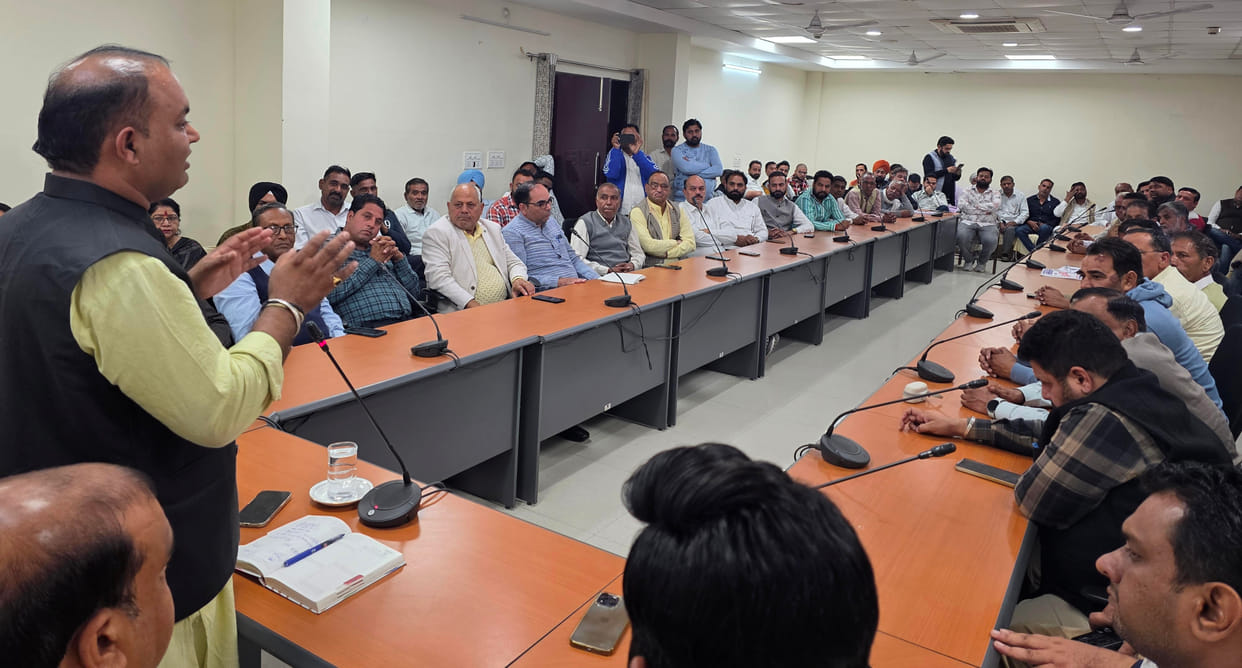 Workers assigned duties for the arrival of Prime Minister Narendra Modi on November 25
