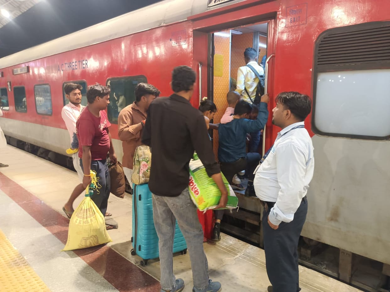 Even special trains are unable to provide relief to passengers.