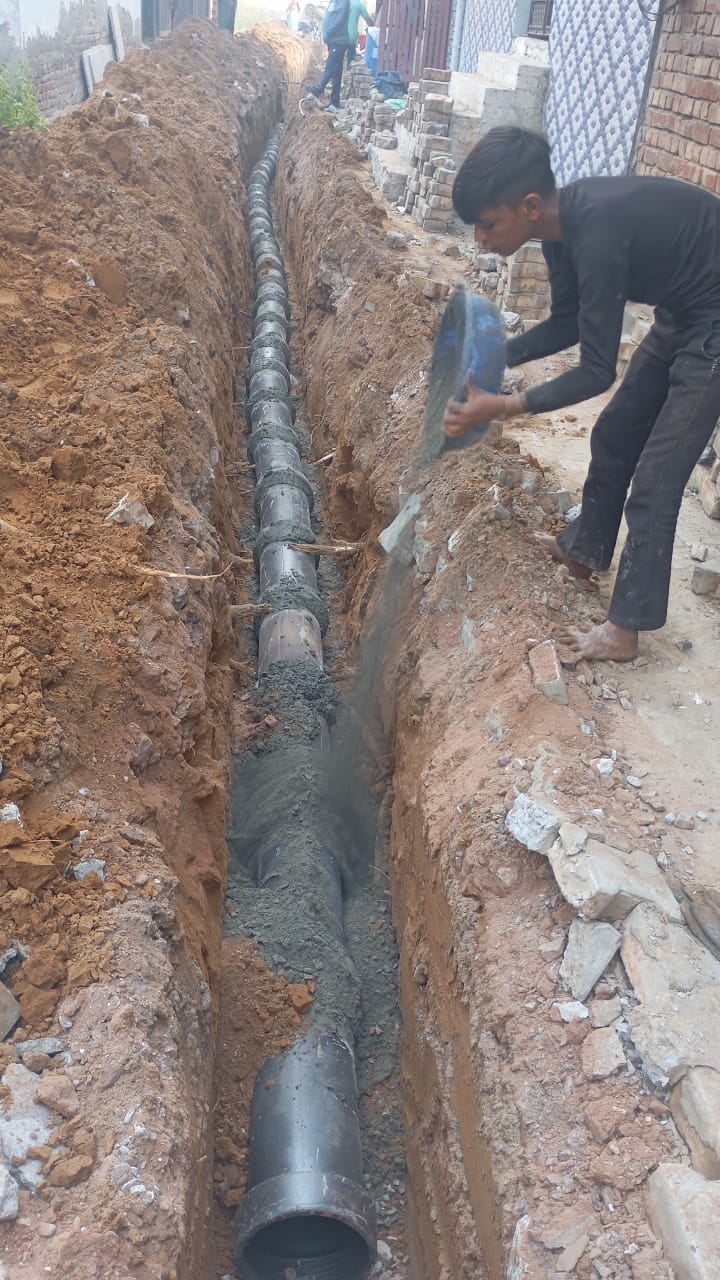 Sewerage pipeline will be laid in the colony, 74 lakh will be spent